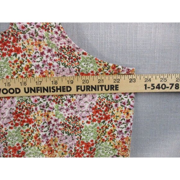 Lauren Conrad XXL Floral Multicolor Sleeveless Top - Picture 4 of 7